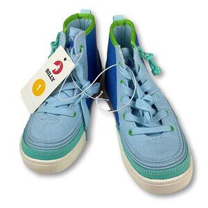 BILLY Footwear Kids' Haring Colorblock Sneakers - Blue 1: Zipper & Lace up, Cush